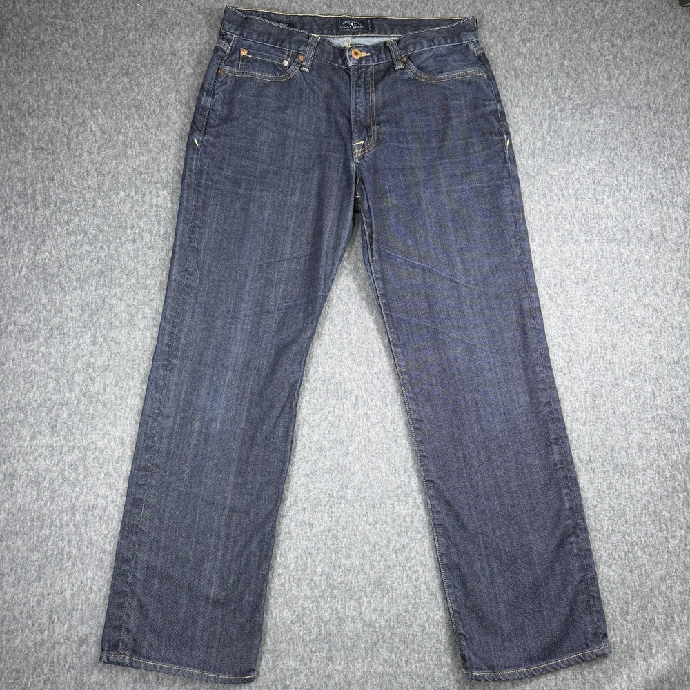 Lucky Brand Jeans Mens 32x30 Blue 363 New Vintage Straight Dark‎ Wash Outdoor